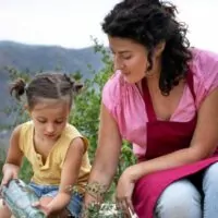 Gardening with young children helps their development